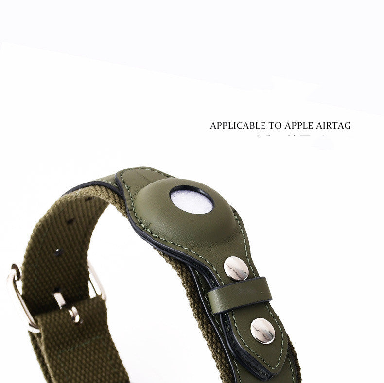 Airtag Leather Pet Collar
