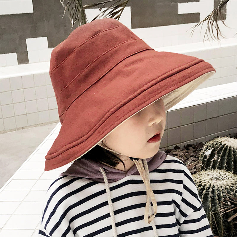 SunSmart Wide Brim Kids' Reversible Bucket Hat