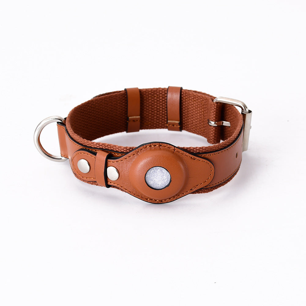 Airtag Leather Pet Collar