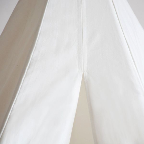 Lily White Cotton Canvas Kids Hexagonal Teepee Tent