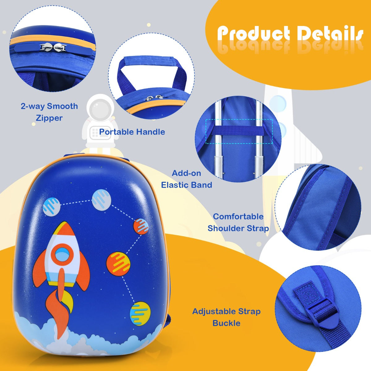 Kids Carry On Luggage Set - Astronaut