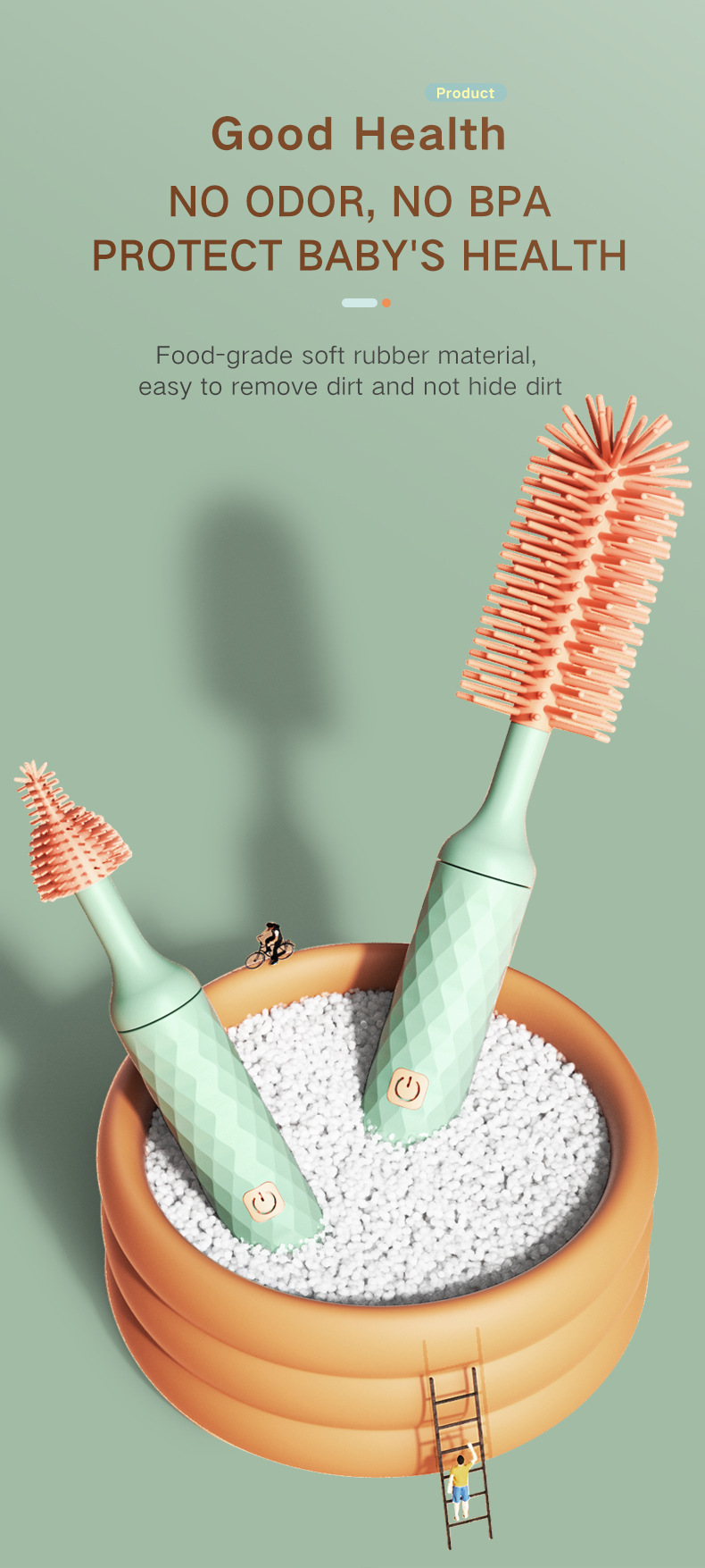 Electric Baby Bottle Cleaning Brush