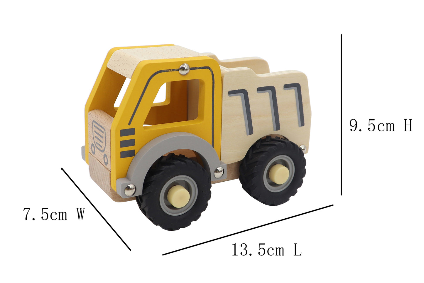 Calm & Breezy Wooden Construction Trucks