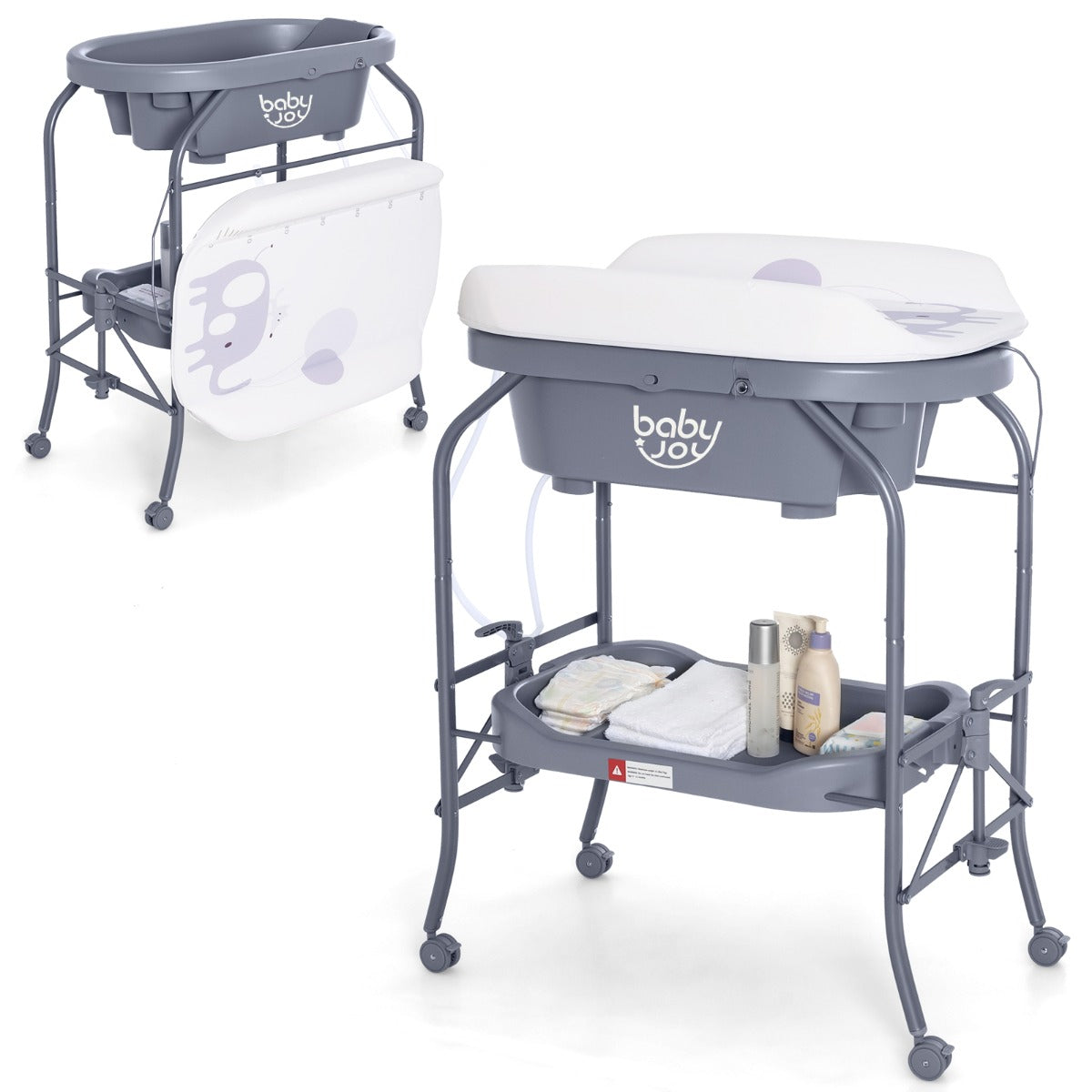 SmartCare 2-in-1 Baby Changing Table with Bathtub