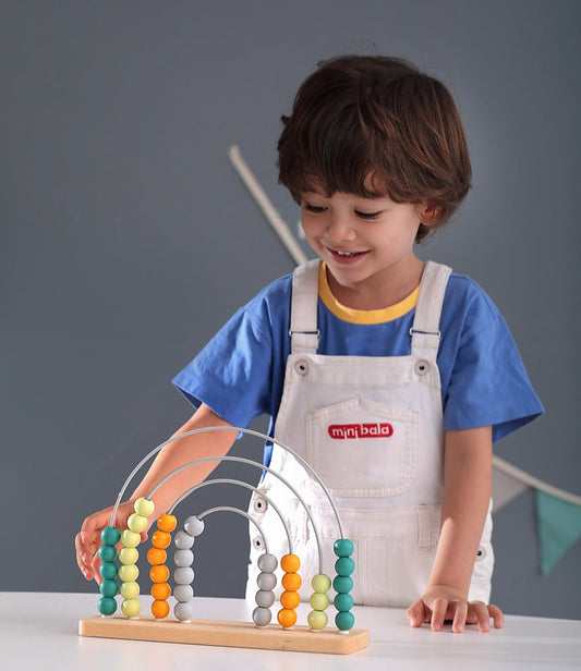 Calm & Breezy Rainbow Abacus - Olive