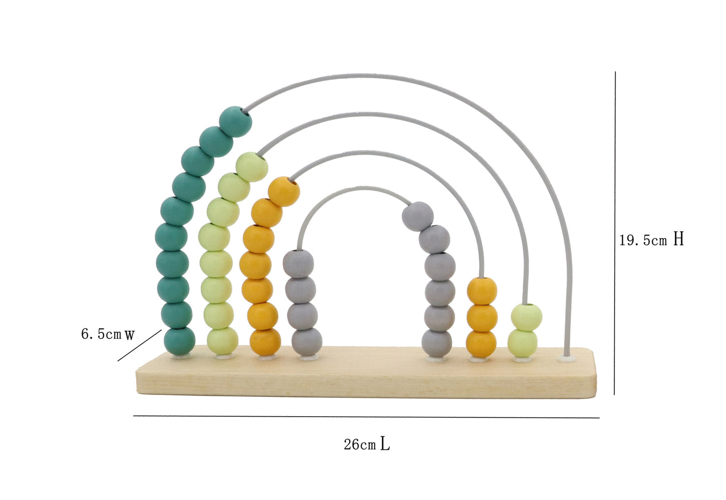 Calm & Breezy Rainbow Abacus - Olive