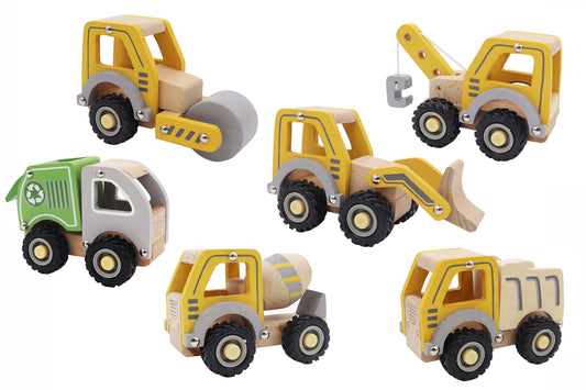Calm & Breezy Wooden Construction Trucks