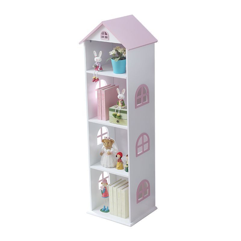 Pink Manhattan Tall Dollhouse Bookcase
