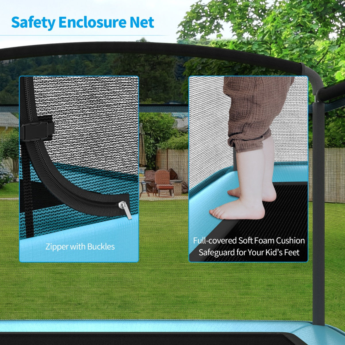 Meadow Recreational Trampoline with Swing