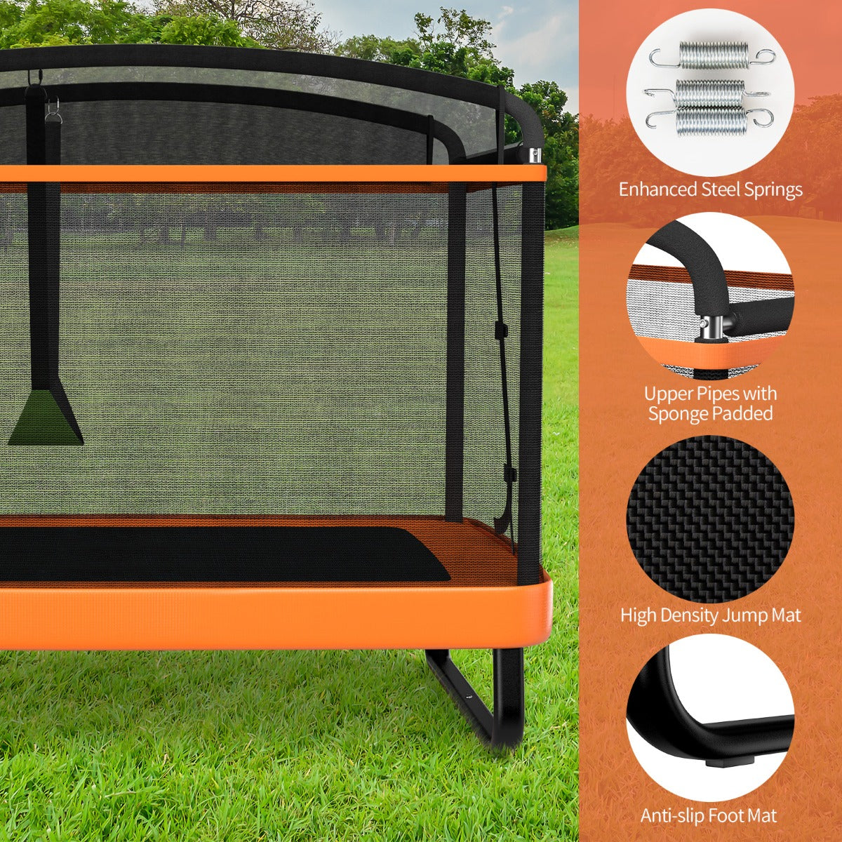 Meadow Recreational Trampoline with Swing