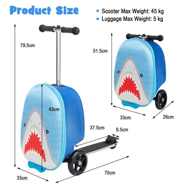 SkateLite: 2-in-1 Suitcase and Skateboard with Tri-Light Wheels
