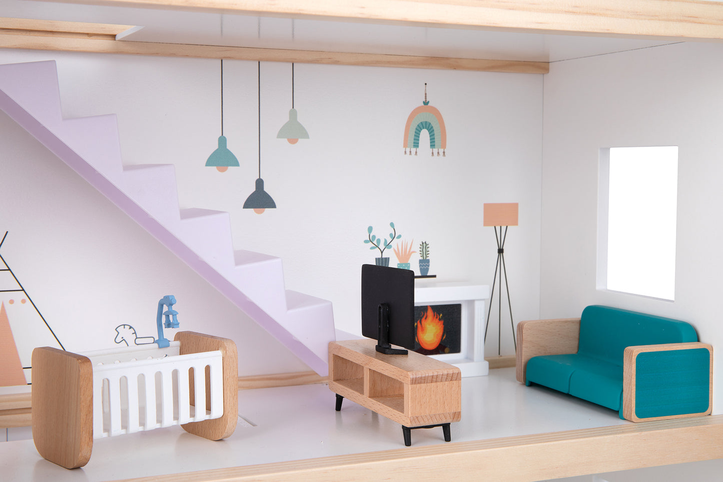 Modern 3 Storey Dollhouse