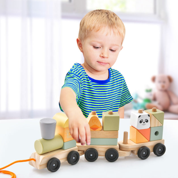 Pull Along Stacking Animal Train