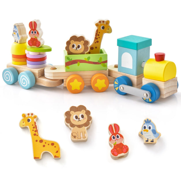 Pull Along Stacking Animal Train