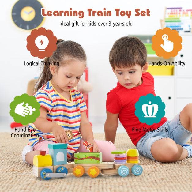 Pull Along Stacking Animal Train