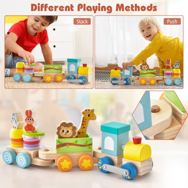 Pull Along Stacking Animal Train