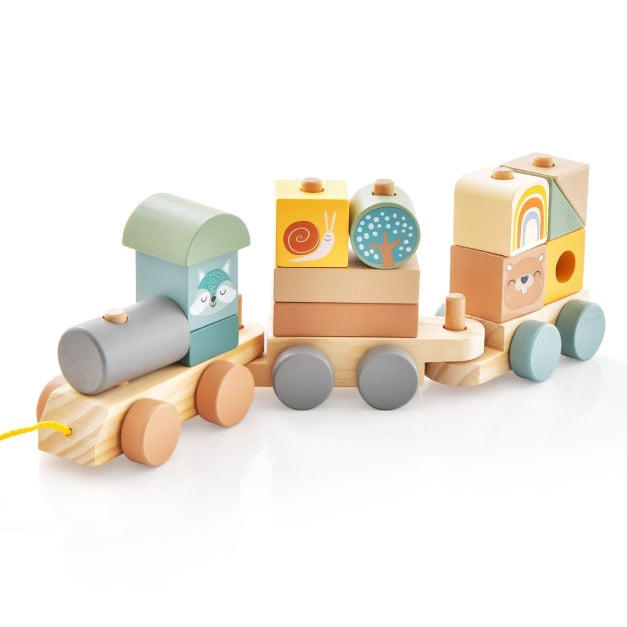 Pull Along Stacking Animal Train