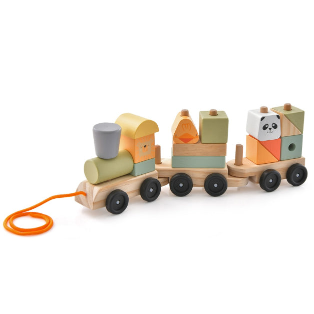Pull Along Stacking Animal Train