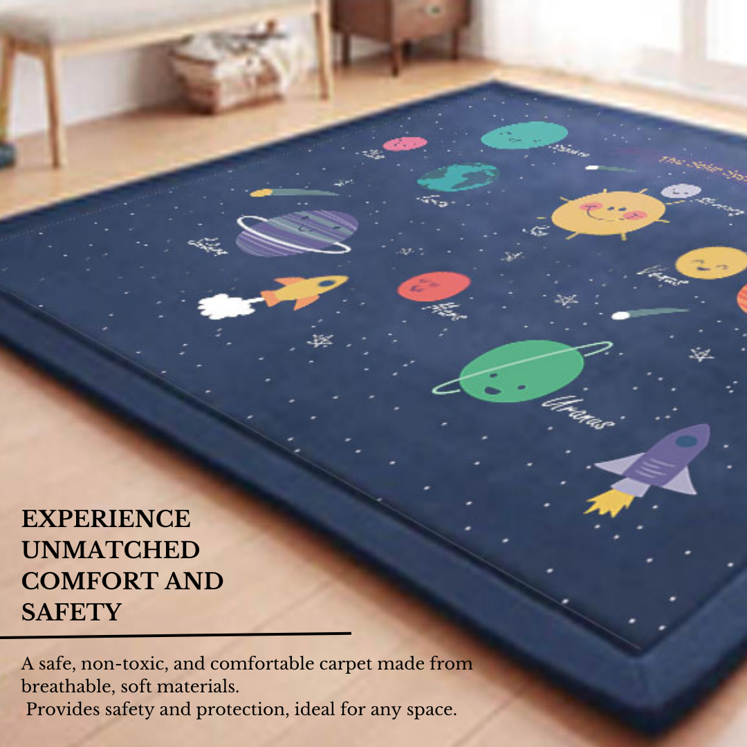 Japanese Soft Touch Memory Foam Tatami Rug - Star Galaxy Medium