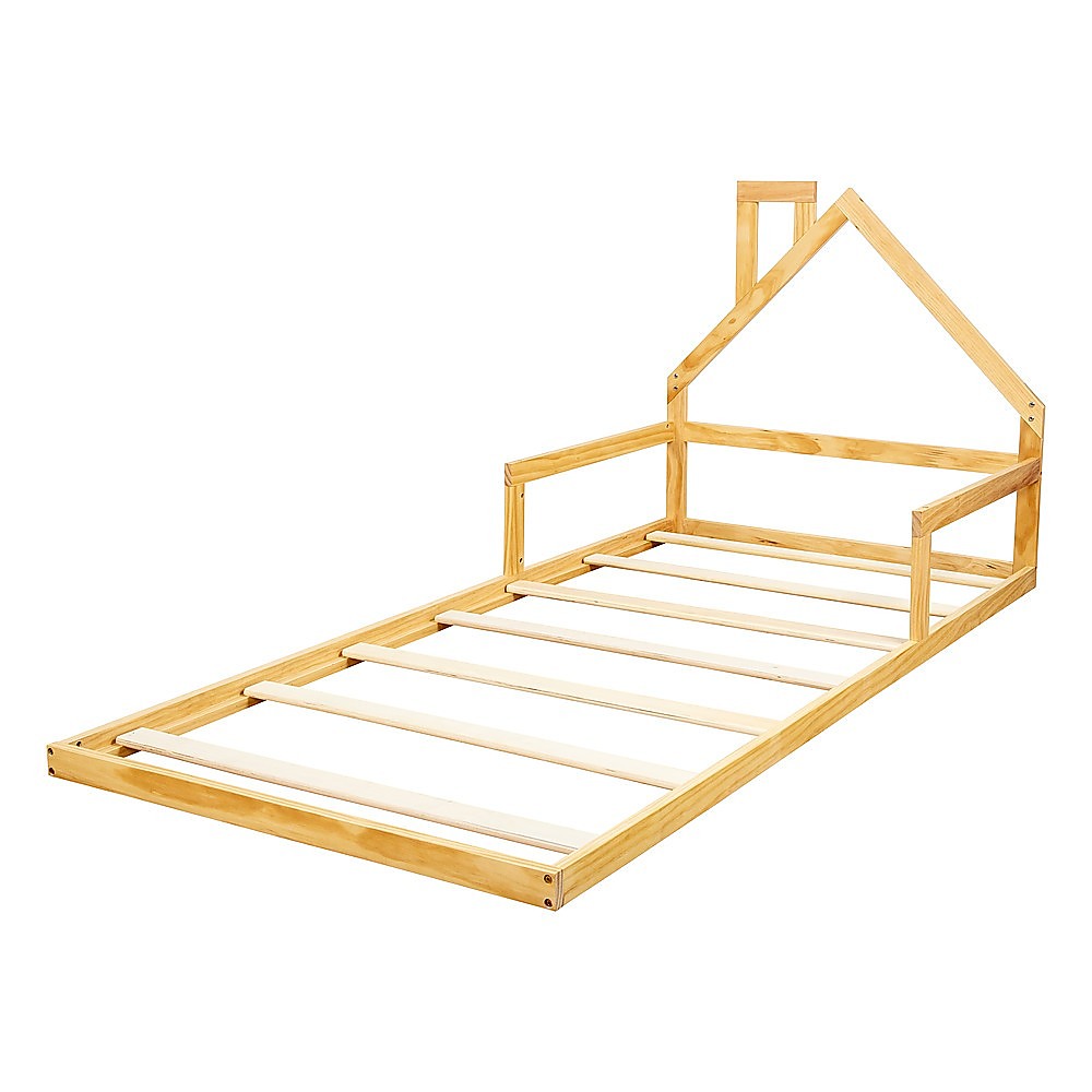 Hampton Montessori Kid's Pine Wood Floor Bed Frame