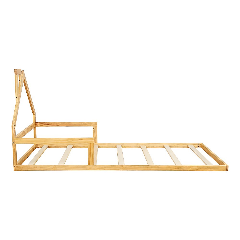 Hampton Montessori Kid's Pine Wood Floor Bed Frame