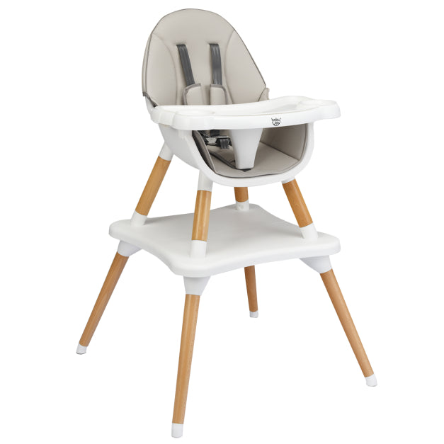 Adjustable Wooden Baby Highchair