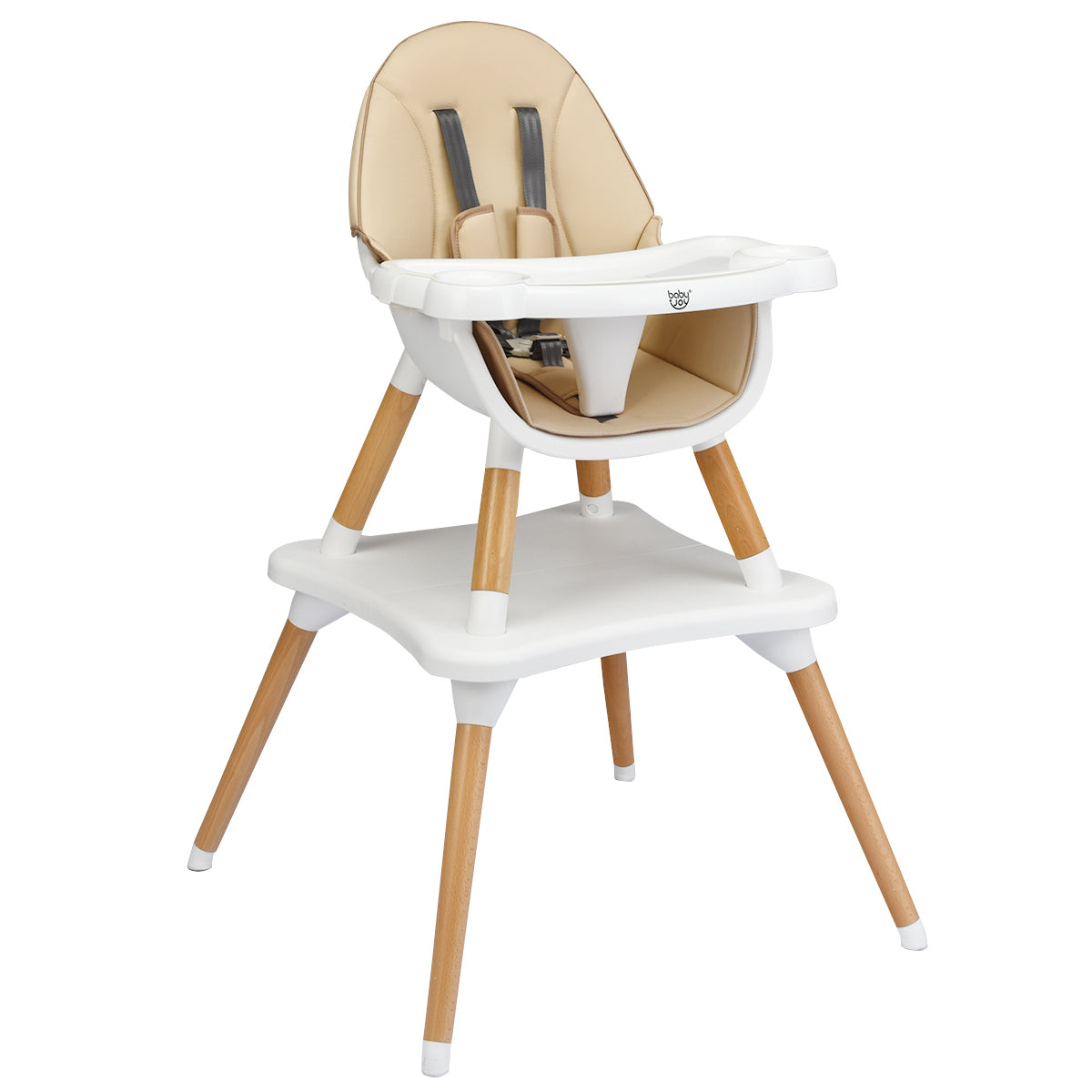 Adjustable Wooden Baby Highchair