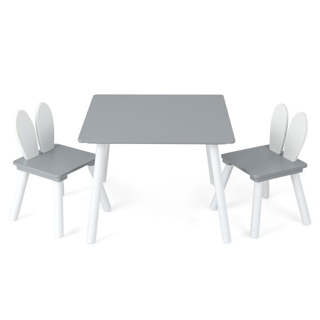 Scandi Kids' Rabbit Ear Chair & Table Set