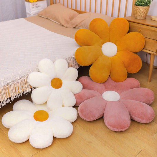 Plush Daisy Floor Cushion