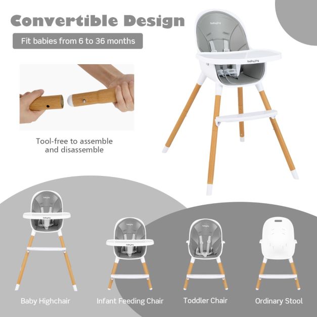 3-in-1 Adjustable Baby Highchair