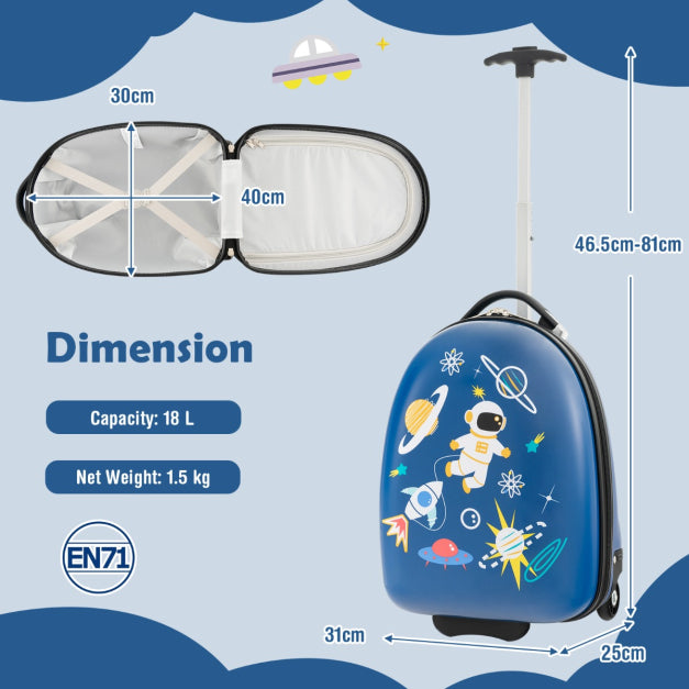 Kid's Carry-on Trolley Suitcase