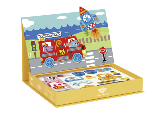 Tooky Toys Magnetic Box - Transportation