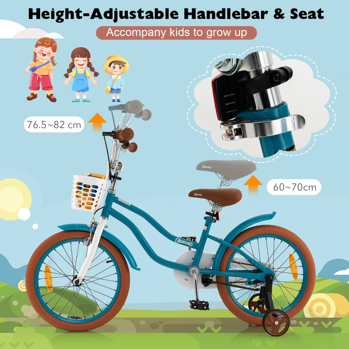 Kid's Pedal Bike with Handbrake
