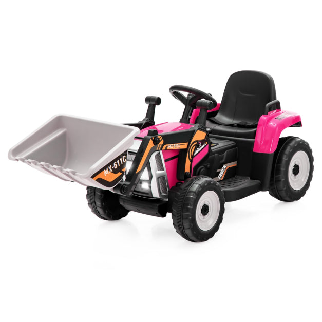 Adjustable Excavator Ride On for Kids with Remote Control