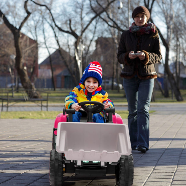 Adjustable Excavator Ride On for Kids with Remote Control