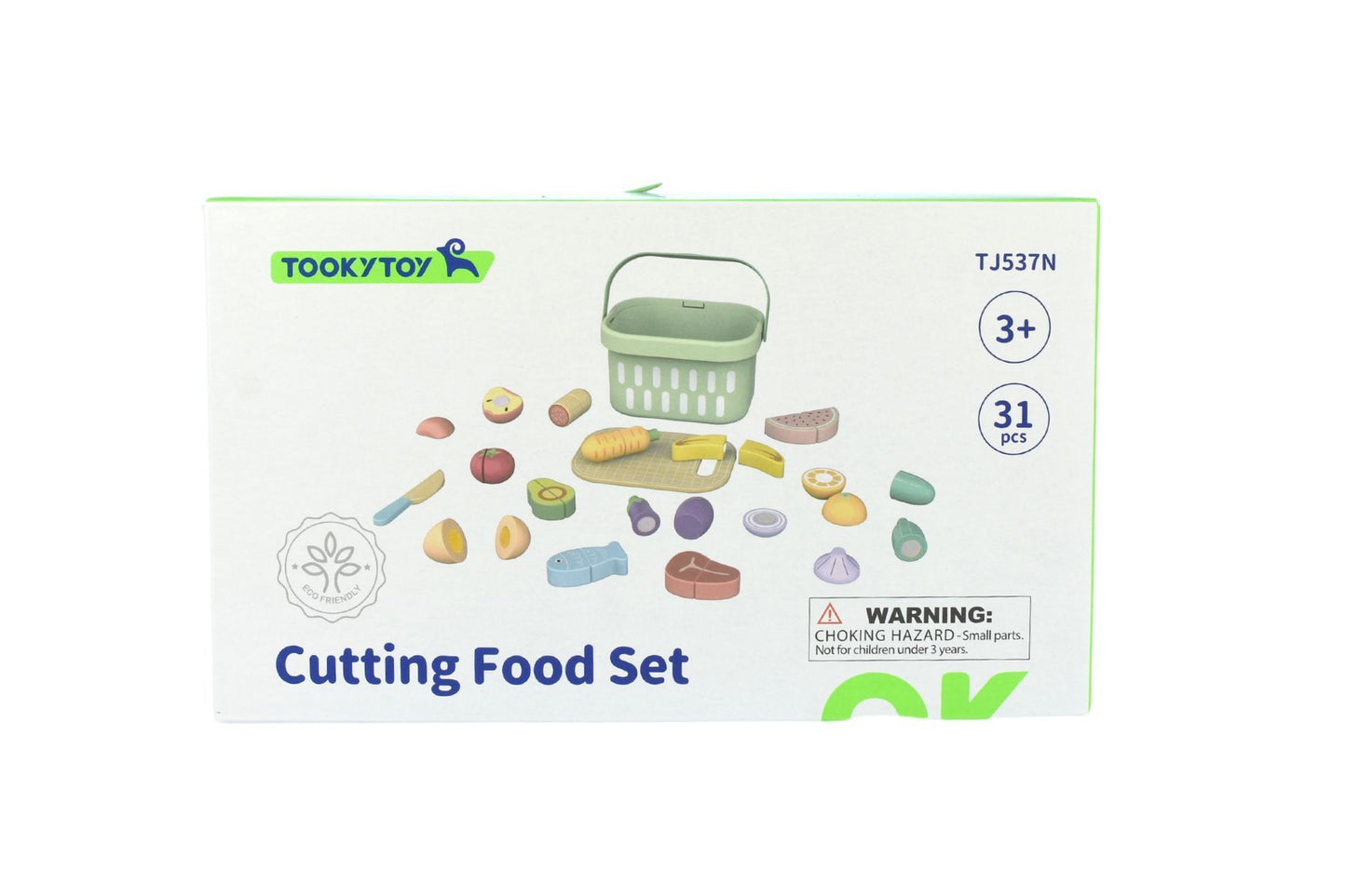 Tooky Toys Pretend Food Basket Set