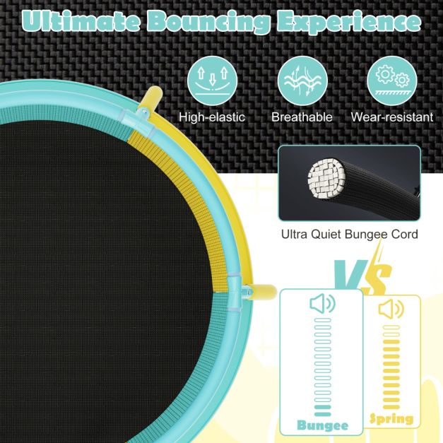 Junior Compact Trampoline with Mesh Enclosure