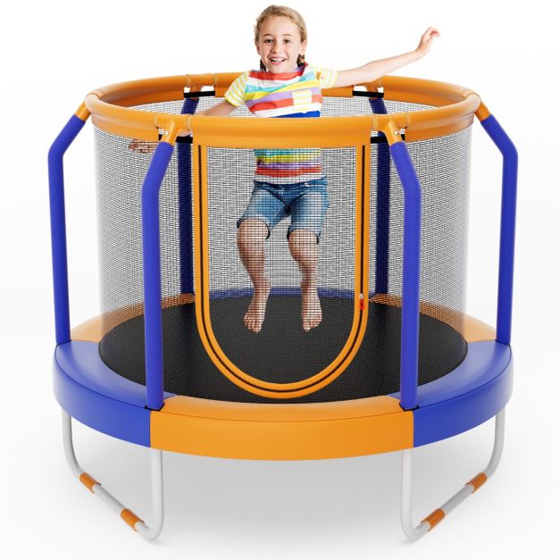 Junior Compact Trampoline with Mesh Enclosure