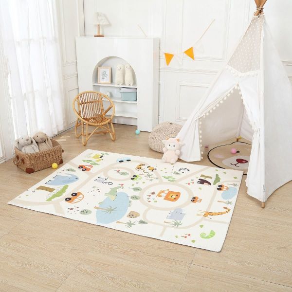 The Zoo Map Rug