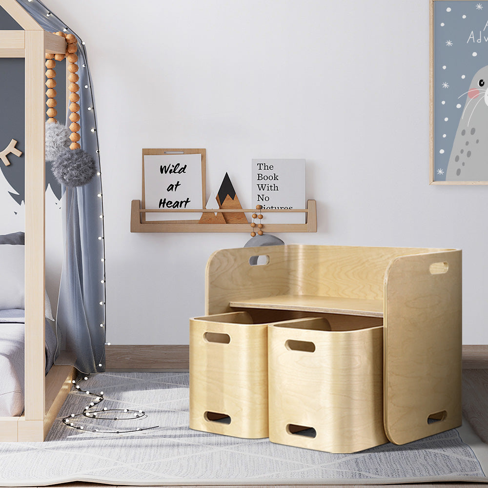 Keezi Kids Nordic Table Chair Set - (Beige)