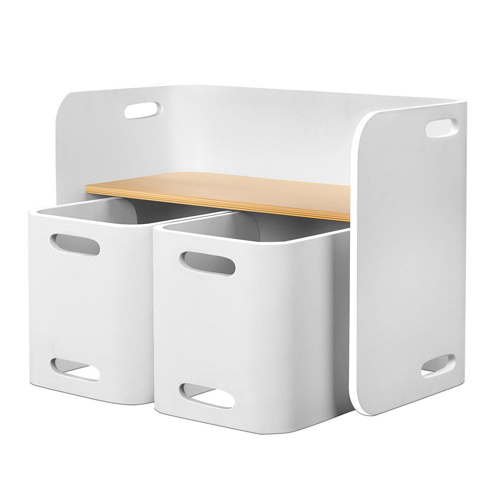 Keezi Kids Nordic Table Chair Set - (White)