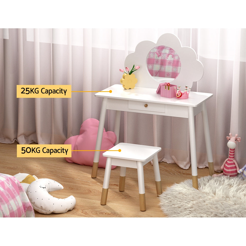 Keezi Kids Cloud Vanity Dressing Table