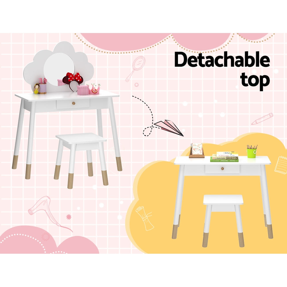 Keezi Kids Cloud Vanity Dressing Table