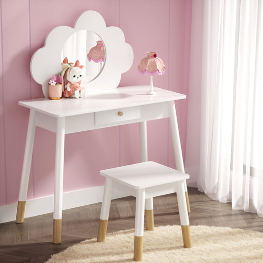 Keezi Kids Cloud Vanity Dressing Table