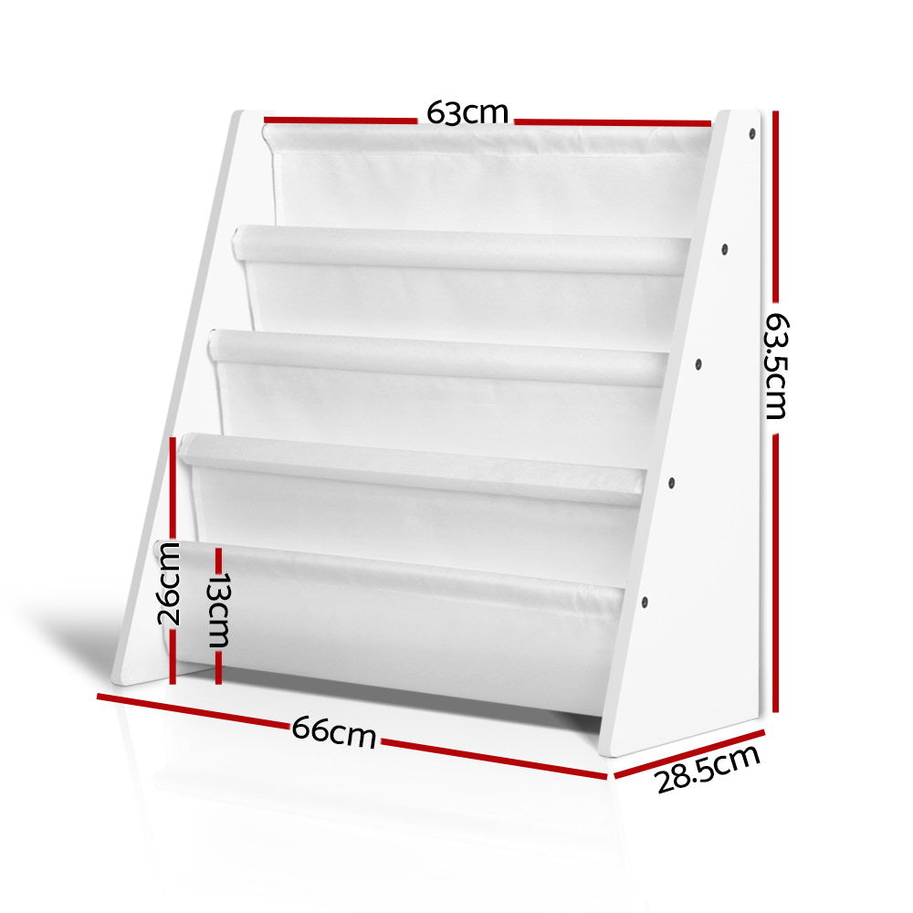 Keezi 4 Tiers Kids Bookshelf