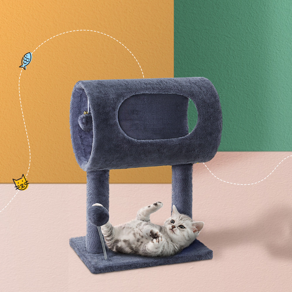 Oolie Cat Tree Scratching Post (Grey 53cm)