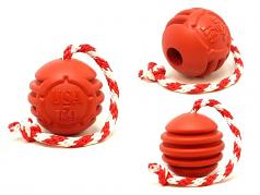 Sodapup Star & Stripes Ball & Rope Rewards Dog Toy