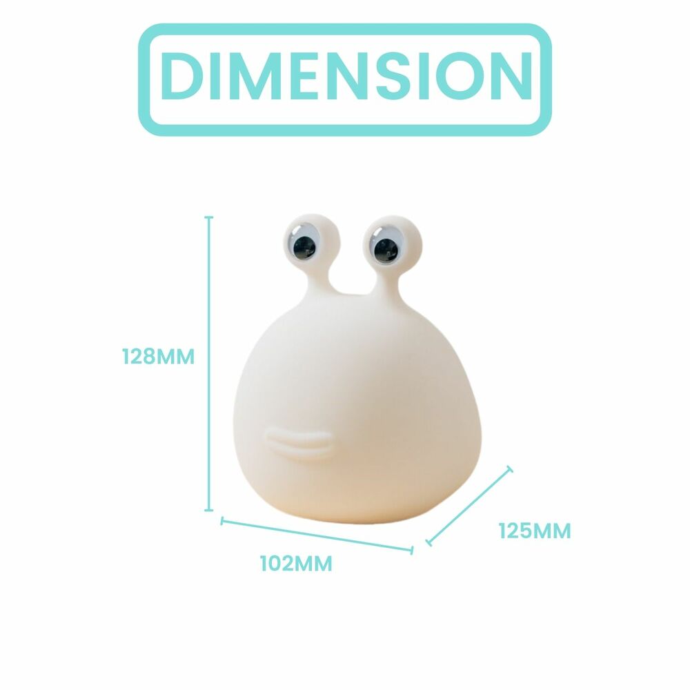 Muid Slug Night Lamp - White