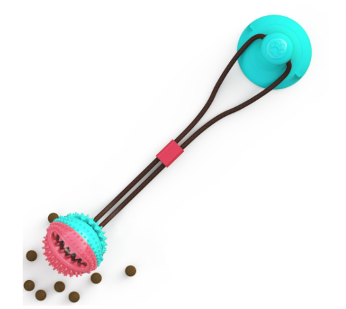 Interactive Dog Ball Toy with Silicon Suction Cup