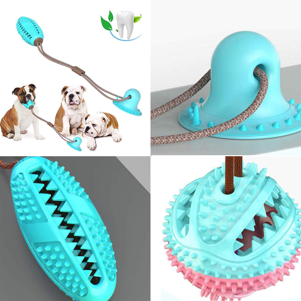 Interactive Dog Ball Toy with Silicon Suction Cup